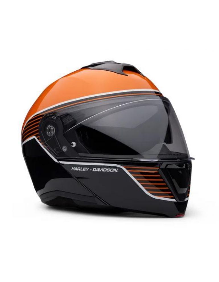 Шолом чоловічий Capstone Sun Shield II H31 Black &amp; Orange XS