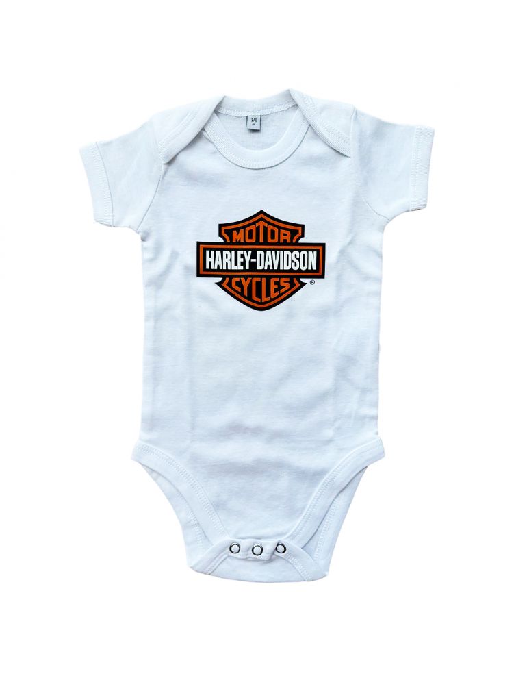Боді дитяче Harley-Davidson Bar and Shield 12-18 м. колір білий