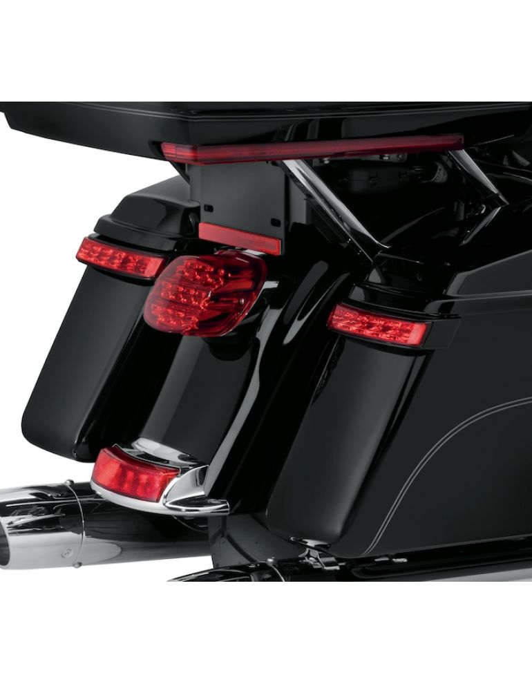 Electra Glo™ LED Saddlebag Run/Brake/Turn Lamp – Black Housing/Red Lens