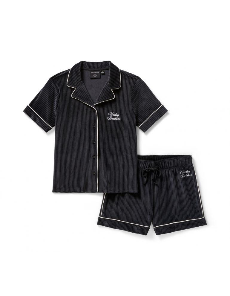 Піжама жіноча PAJAMA SET-KNIT,BLACK розмір M
