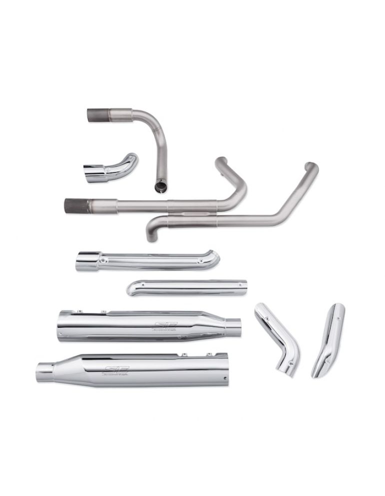 Screamin' Eagle High-Flow Exhaust System with Street Cannon Mufflers