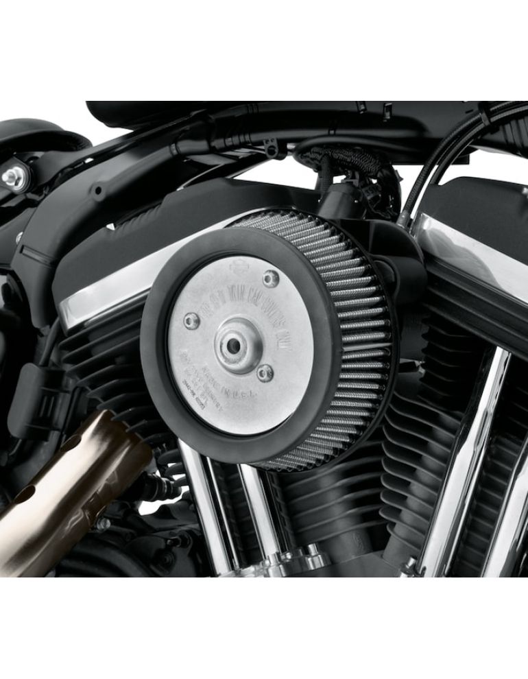 Screamin' Eagle Round High-Flow Air Cleaner - Sportster - Black