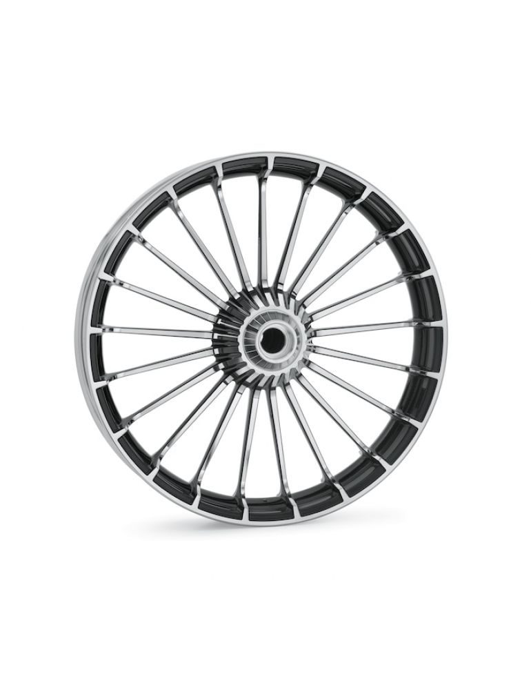 Turbine 21 in. Front Wheel - Contrast Chrome