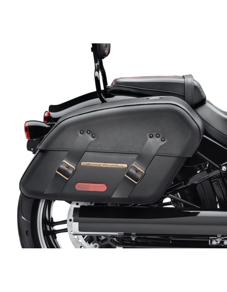 H-D Detachables Saddlebags – Brass Trim