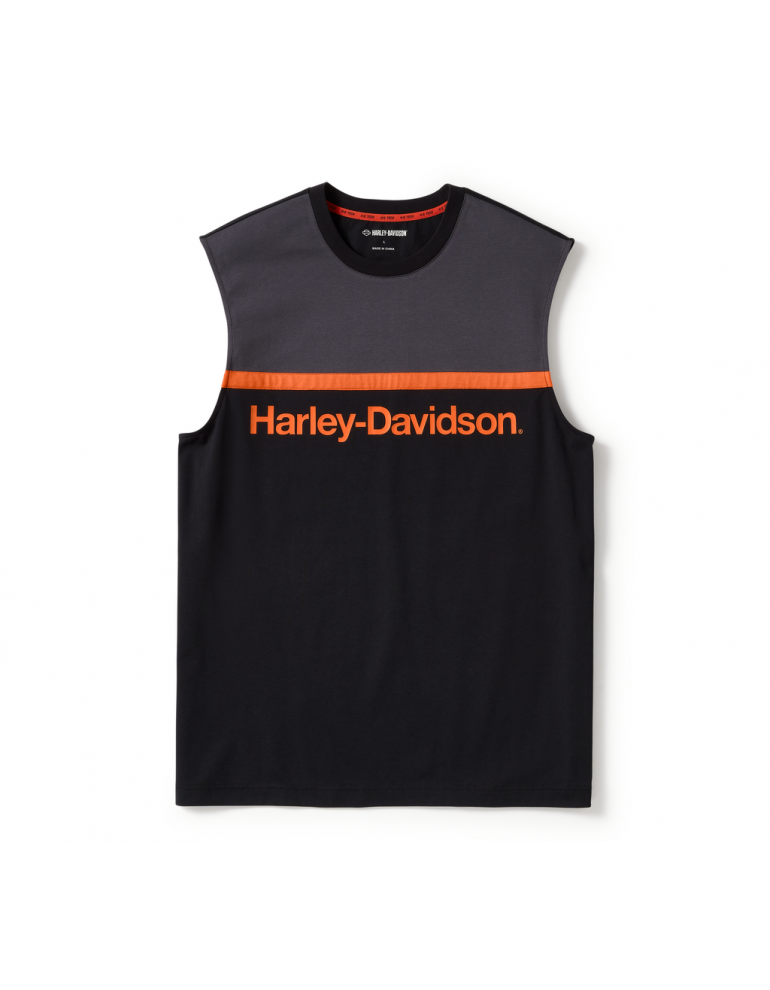 Майка чоловіча Harley-Davidson TECH Black/Dark Grey розмір L