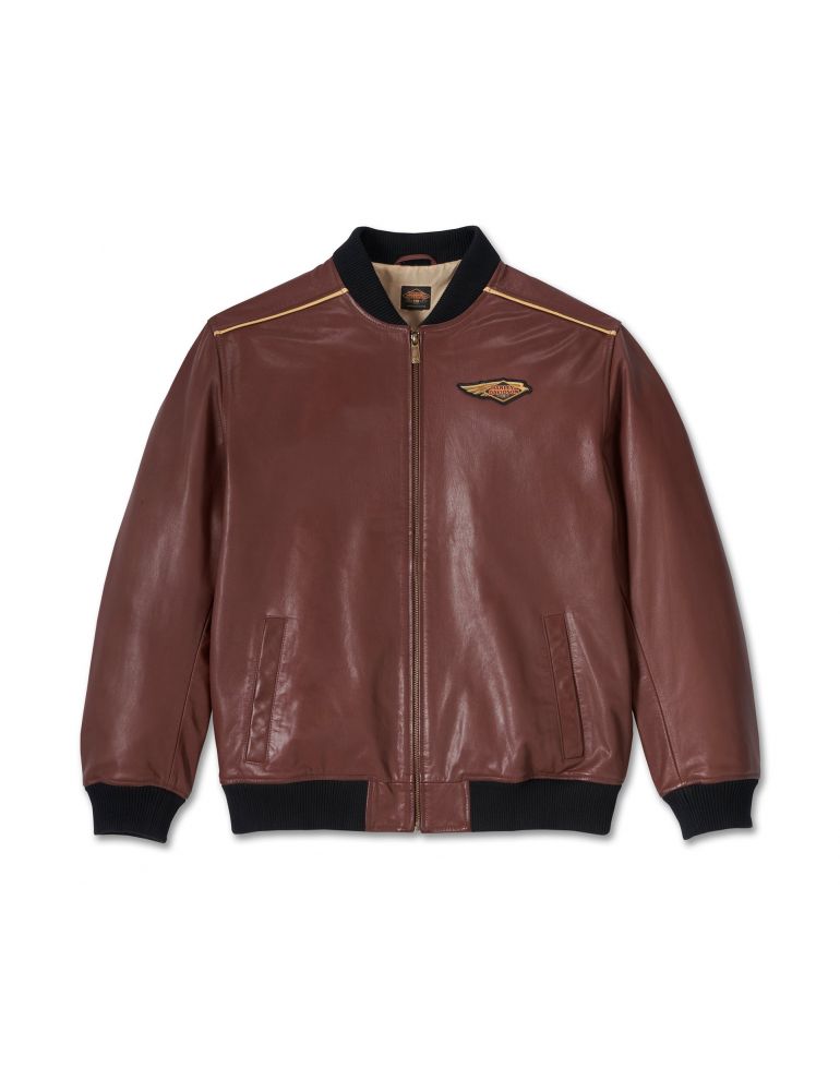 Бомбер чоловічий до 120-ти річчя HD ANNIVERSARY COLLECTION DARK RED  розмір L