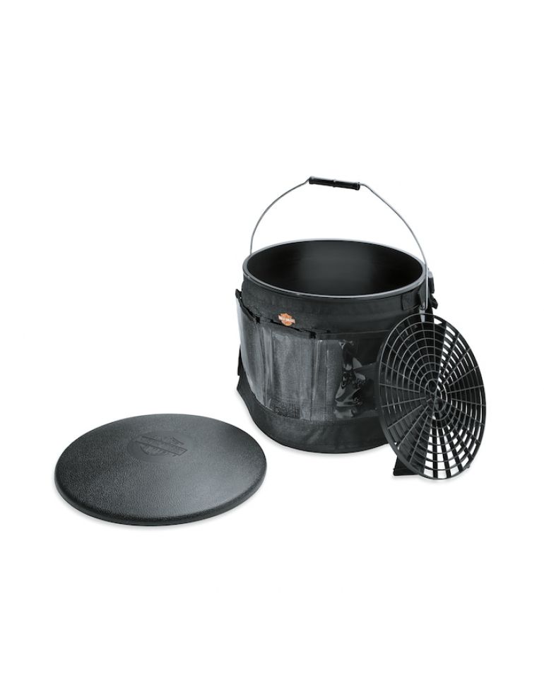 Bike Wash Bucket with Multi-Pocket Apron