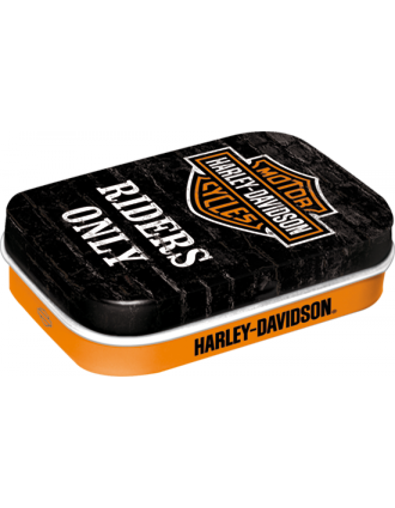 Коробка металева Harley-Davidson з цукерками RIDERS ONLY - Mints