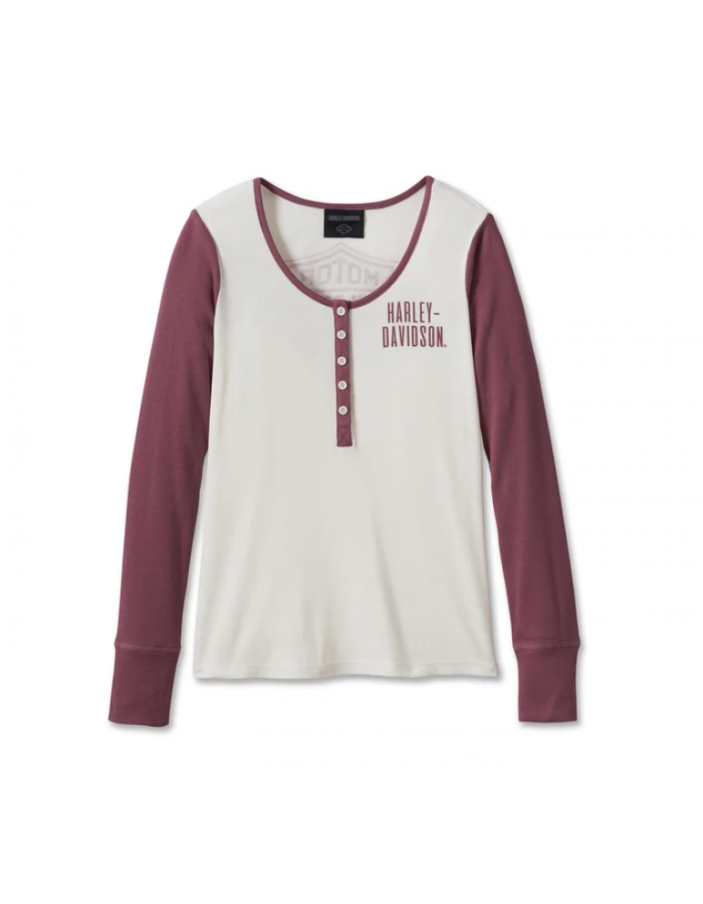 Жіночий лонгслів Bar &amp; Shield Timeless Henley - Colorblocked розмір M