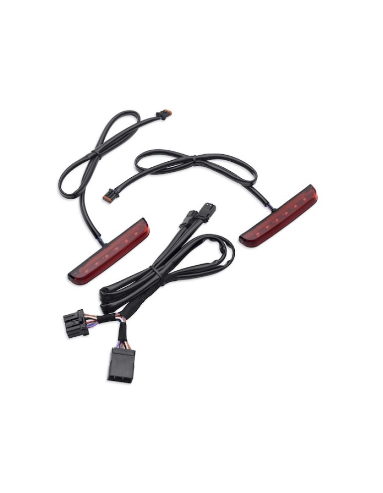 Electra Glo™ Stealth Auxiliary LED Run/Brake/Turn Lamp - Red Lens