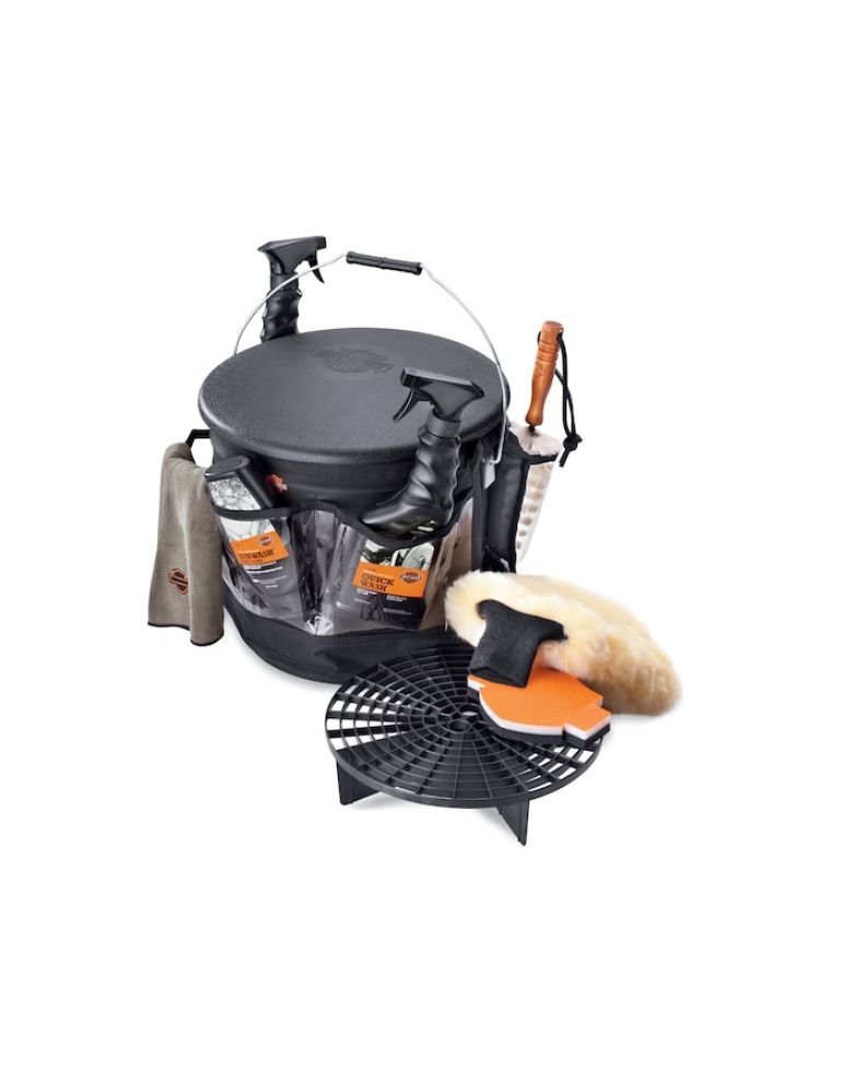 Bike Wash Bucket with Multi-Pocket Apron