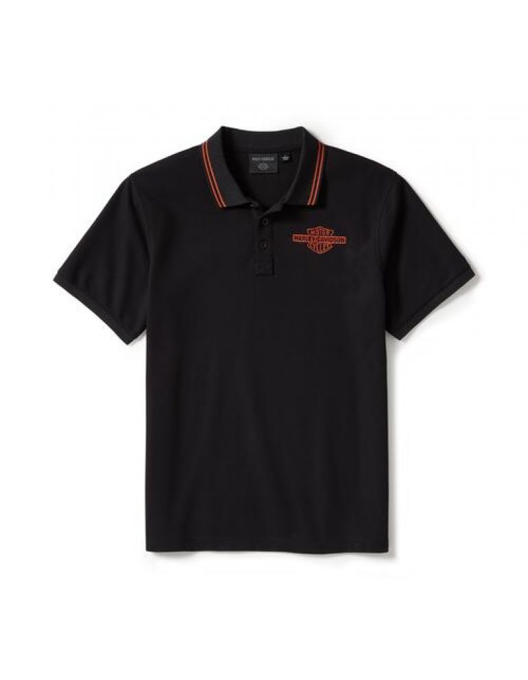 Чоловіче поло POLO-KNIT,BLACK розмір XL