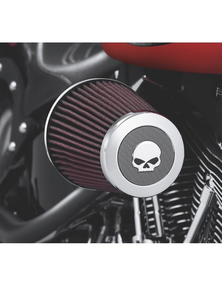 Screamin' Eagle Willie G Skull Heavy Breather Decorative Endcap