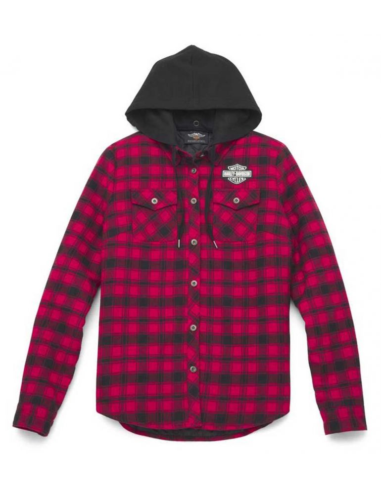 Сорочка-куртка жіноча Harley-Davidson Bar &amp; Shield Flannel Plaid розмір XS