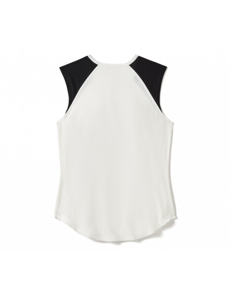 Жіноча майка TOP-KNIT,OFF WHITE/BLACK розмір M
