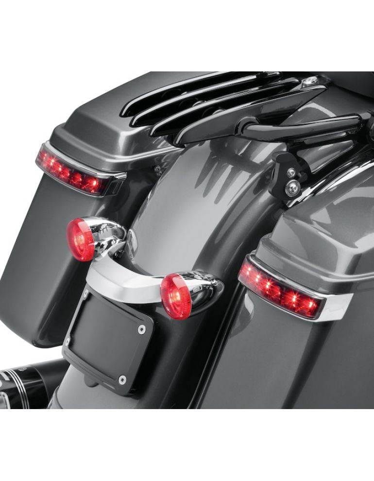 Electra Glo LED Saddlebag Run/Brake/Turn Lamp - Chrome Housing/Smoked Lens