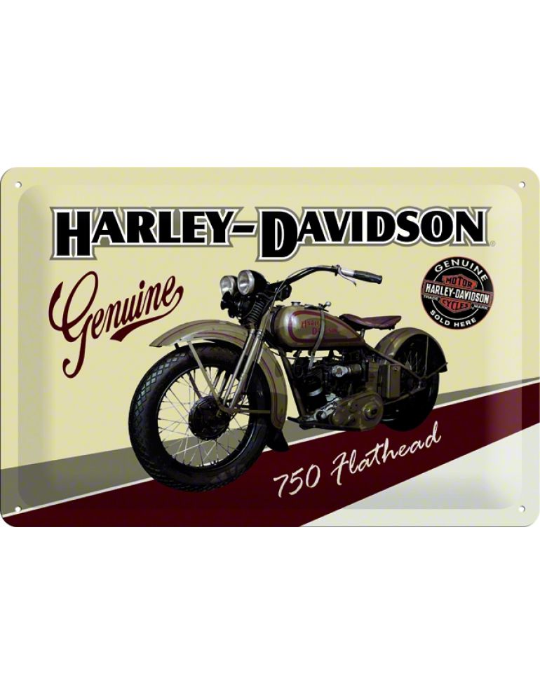 Табличка металева Harley-Davidson Flathead 20x30
