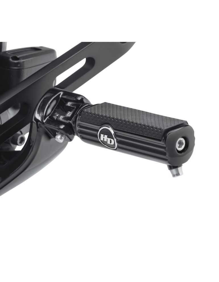 Defiance Rider Footpegs with Removable Wear Peg - Black Anodized