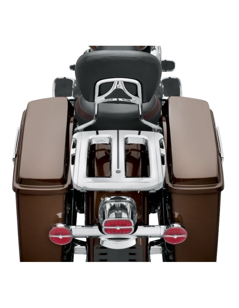 Adjustable Two-Up Chrome Luggage Rack