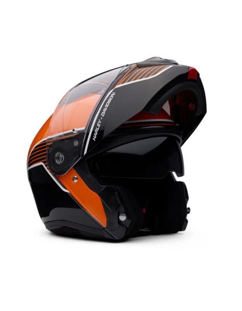 Шолом чоловічий Capstone Sun Shield II H31 Black &amp; Orange XS