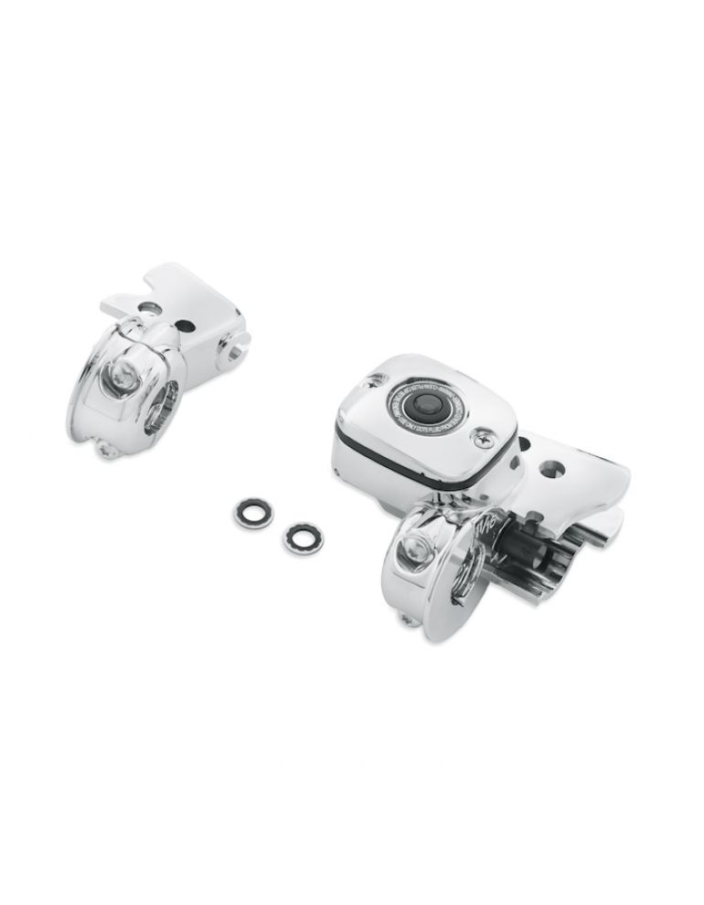Chrome Clutch Bracket and Master Cylinder Reservoir Kit