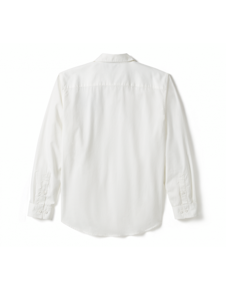 Чоловіча сорочка з довгим рукавом SHIRT-WOVEN,WHITE розмір M