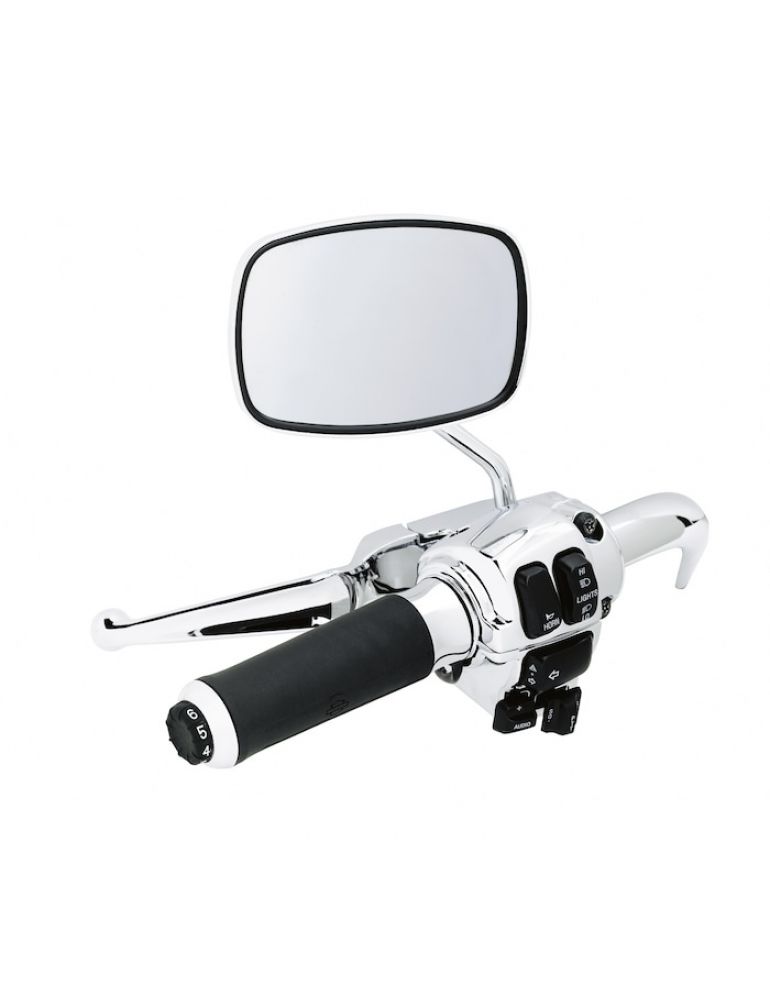 Contoured Chrome and Rubber Heated Hand Grips