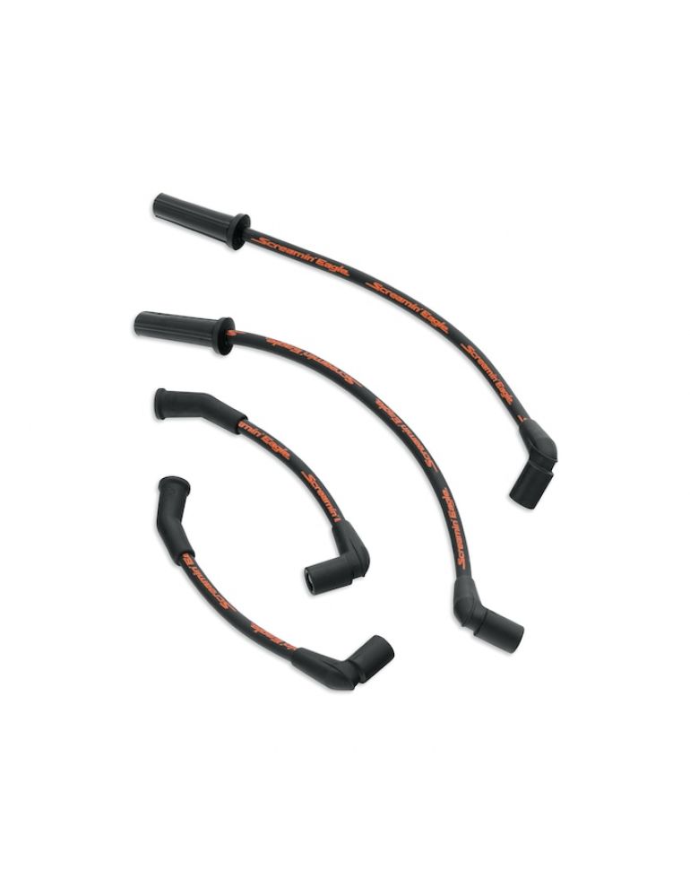 Screamin' Eagle 10MM Phat Spark Plug Wires - Black
