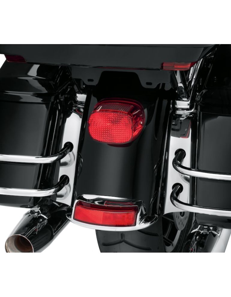 Chrome Slotted Saddlebag Filler Strip Kit