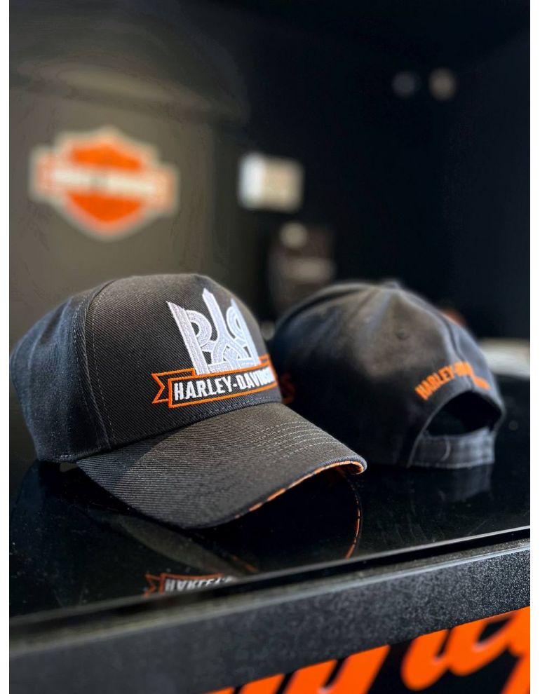 Кепка Harley-Davidson KYIV Trident колір Black pearl