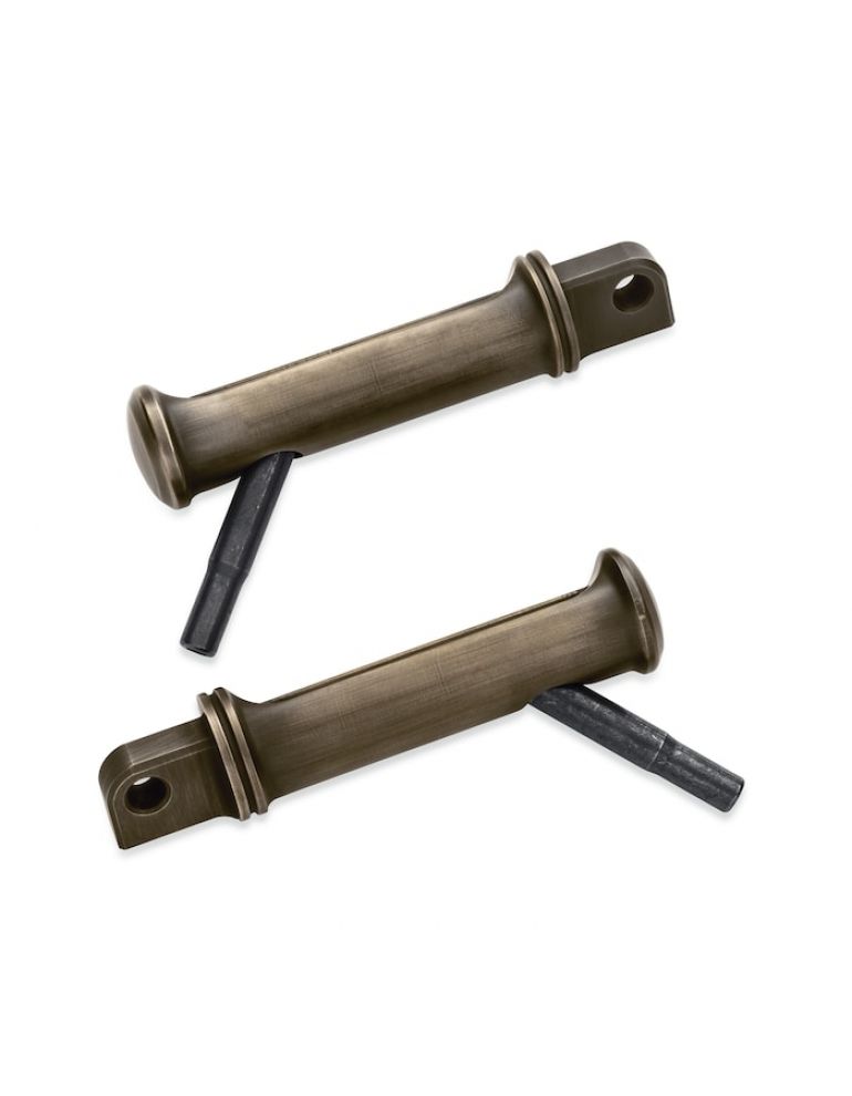 Brass Footpegs with Styled Wear Peg - Mid Controls