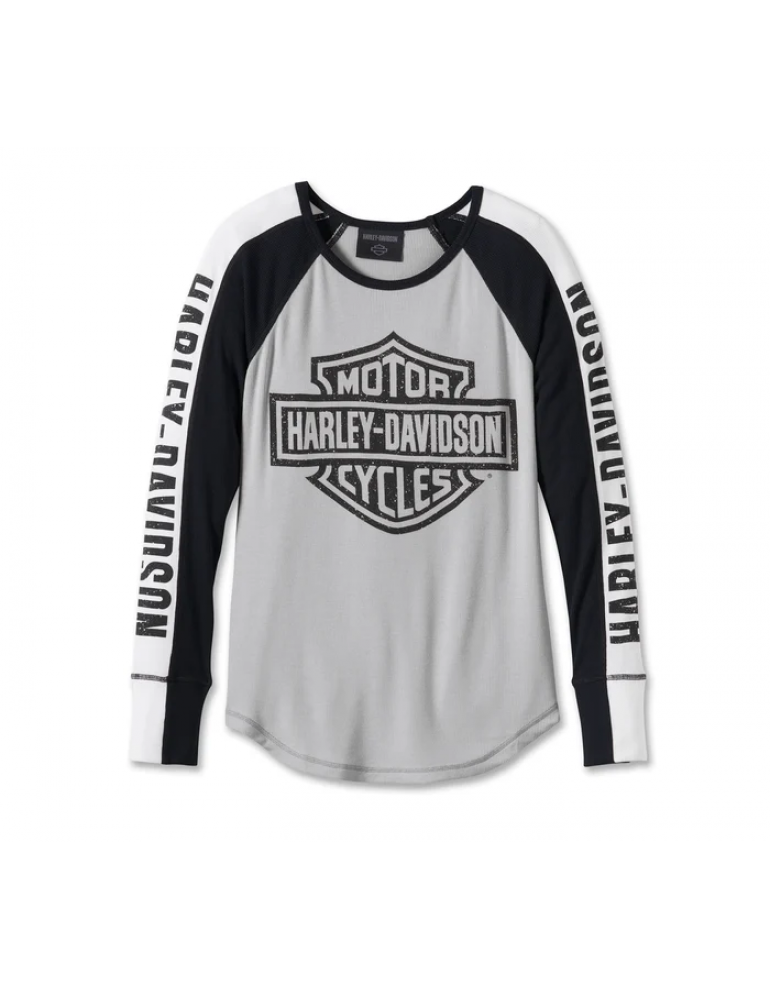 Жіночий лонгслів Bar &amp; Shield Timeless Henley - Colorblocked - розмір M