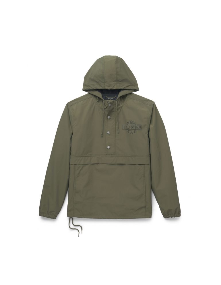 ЧОЛОВІЧА КУРТКА З КАПЮШОНОМ АНОРАК HARLEY-DAVIDSON ESSENTIAL ANORAK ХАКІ розмір M