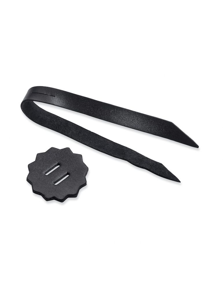 Leather Rosette and Lacing Strap