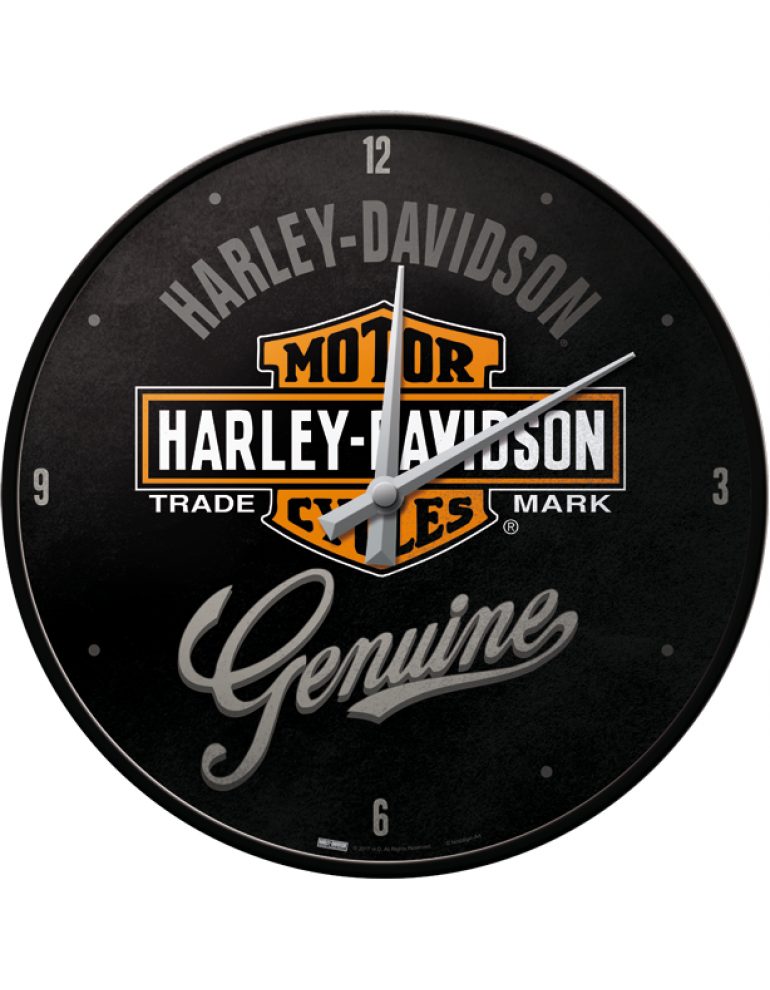 Годинник настінний Harley-Davidson Wall Clock "Genuine Style"