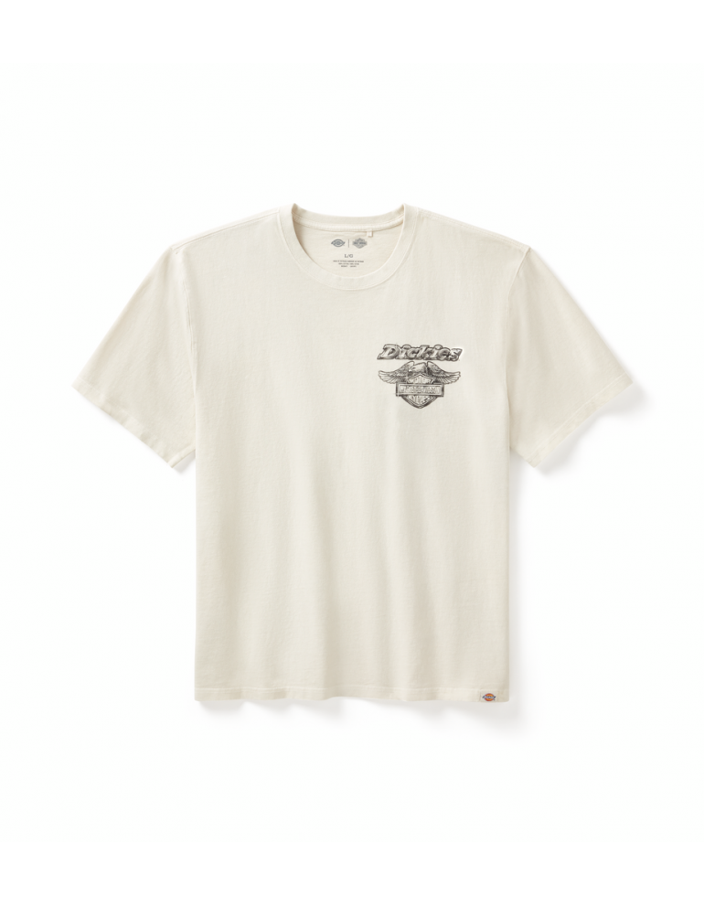 Футболка чоловіча TEE-DICKIES,KNIT,V TWIN ENGINE,TAN розмір L