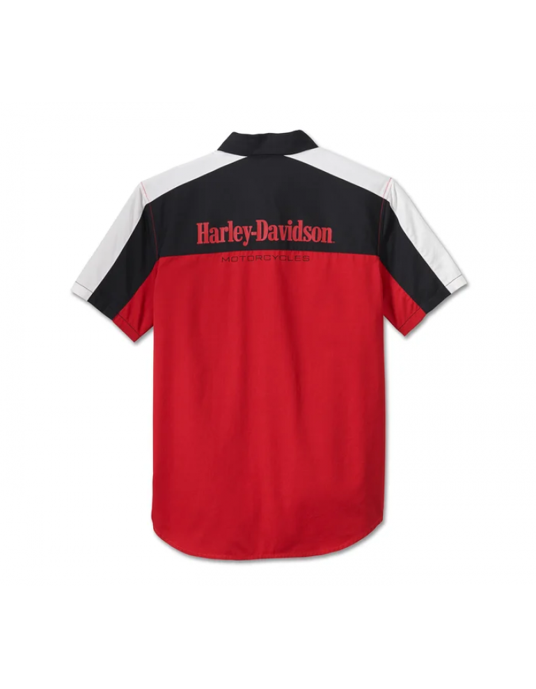 Чоловіча сорочка HD Darting Colorblocked колір Chili Pepper розмір XL