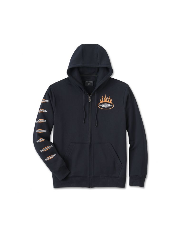 Худі Harley-Davidson Zip-Up Hoodie з балаклавою розмір L