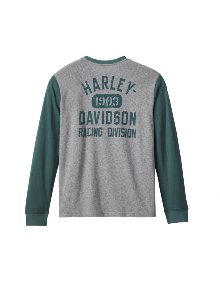 РЕГЛАН РАЙДИНГОВИЙ HARLEY-DAVIDSON Racing Jersey колір Heather Grey розмір M