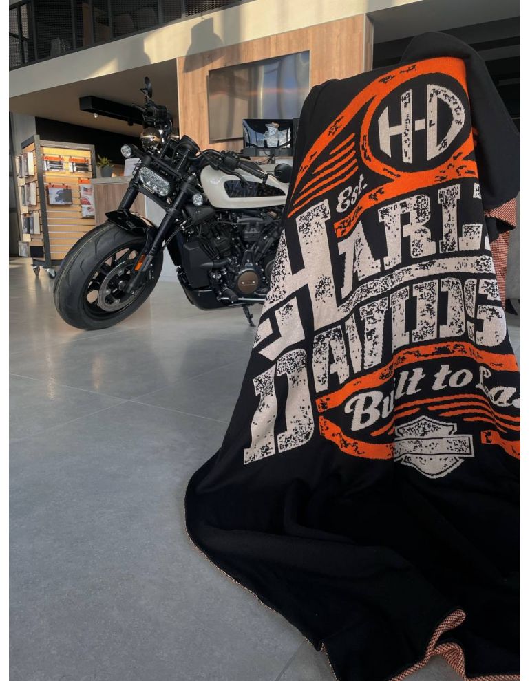 Плед Harley-Davidson чорний, 115*160 см