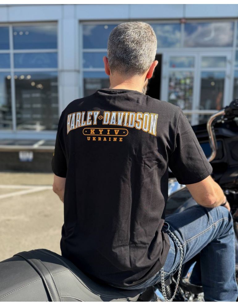 Футболка Harley-Davidson KYIV SKULL UKRAINE BLACK розмір L