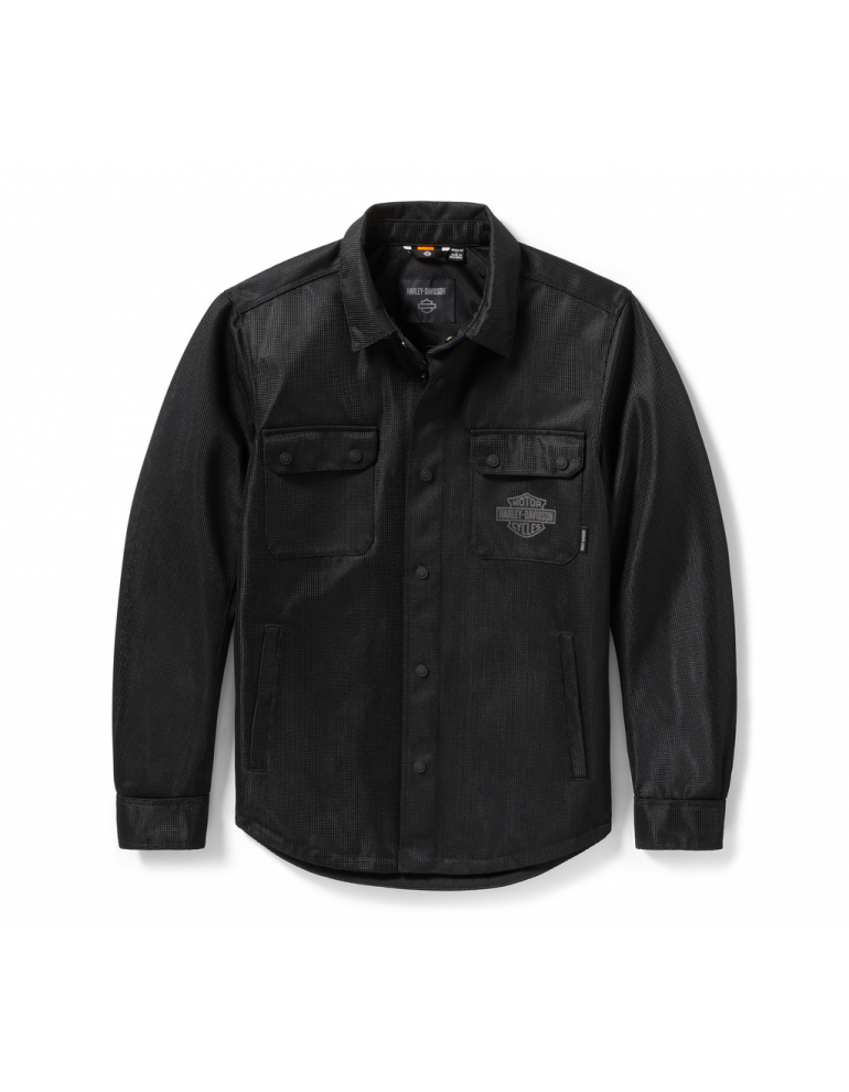 Куртка чоловіча райдингова SHIRT JACKET-KNIT,OPERATIVE,ARMOR,BLACK розмір XL