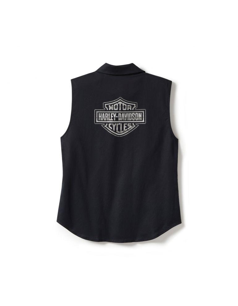 Чорна сорочка без рукавів Harley-Davidson® Essential розмір S