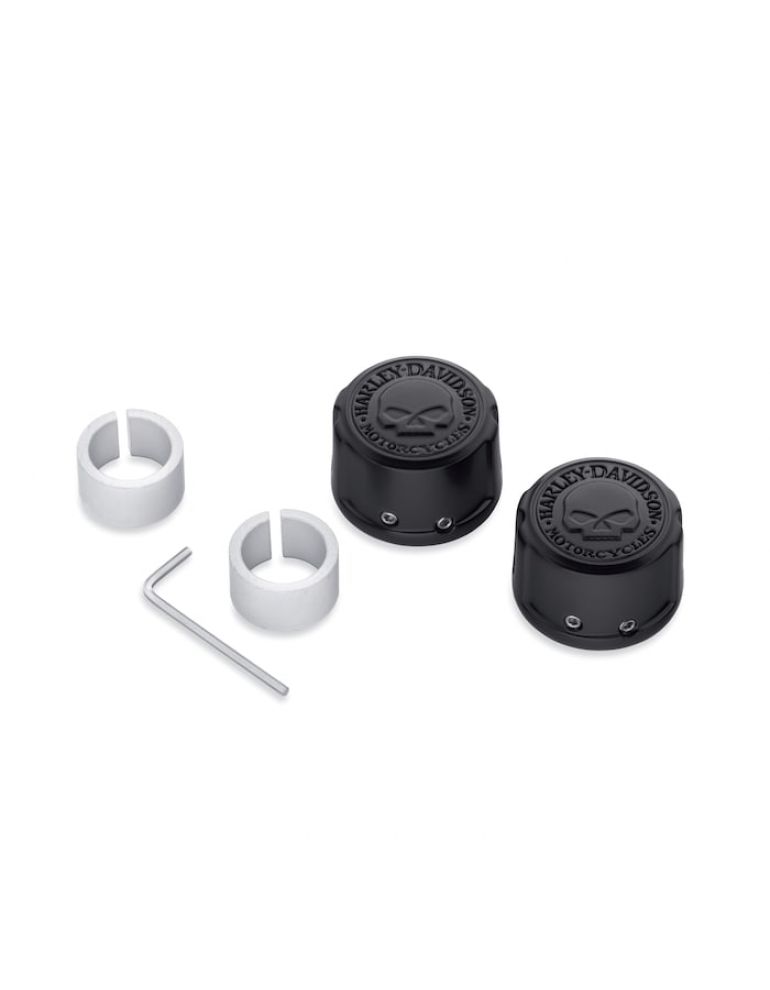Willie G Skull Front Axle Nut Covers
