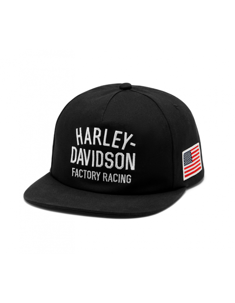 Кепка чоловіча H-D Factory Racing Twill Чорна