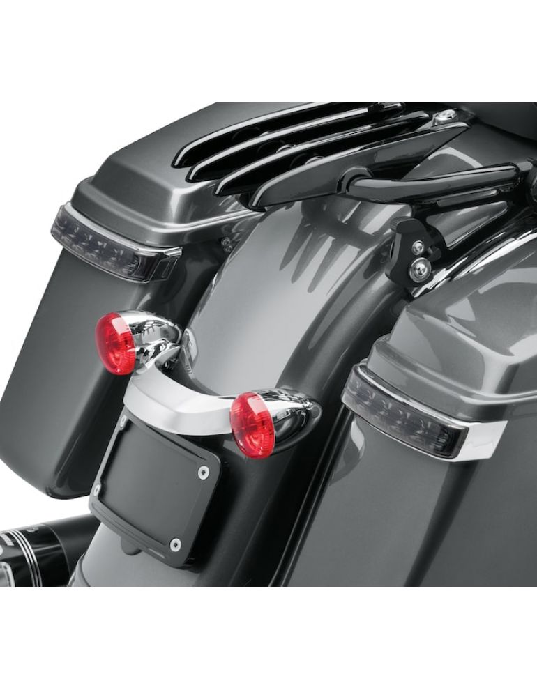 Electra Glo LED Saddlebag Run/Brake/Turn Lamp - Chrome Housing/Smoked Lens