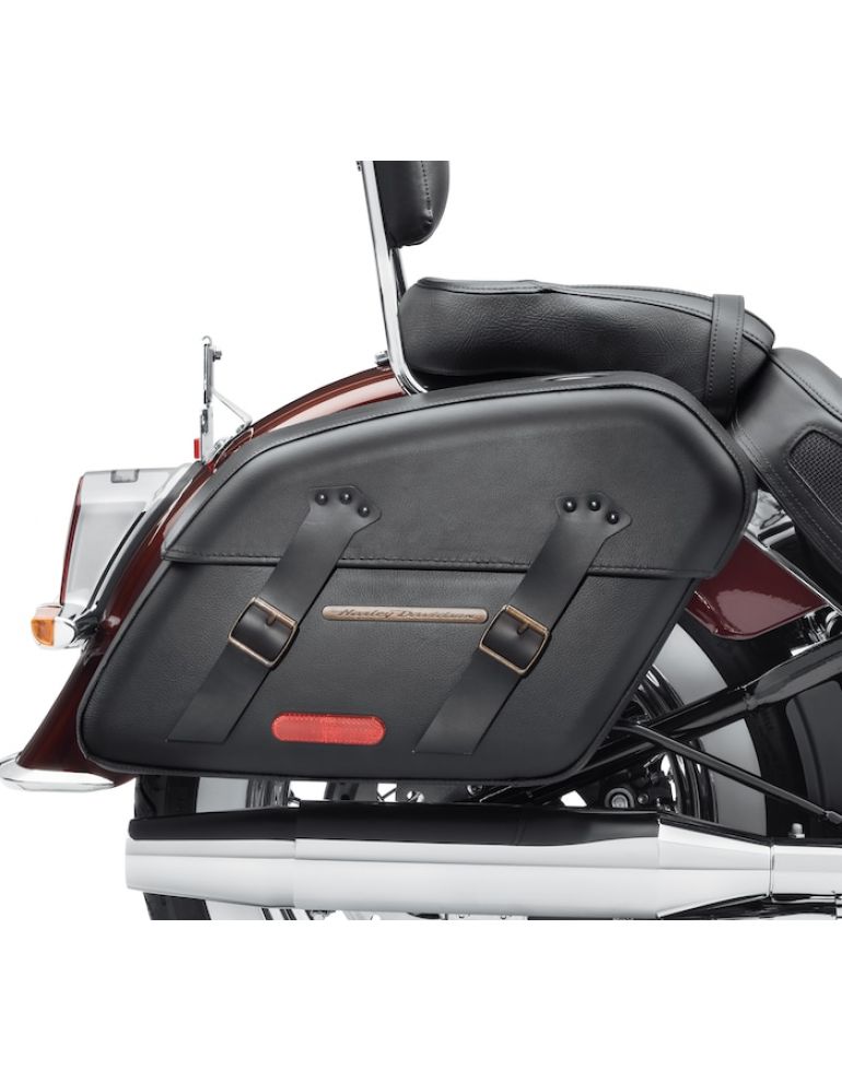 H-D Detachables Saddlebags – Brass Trim