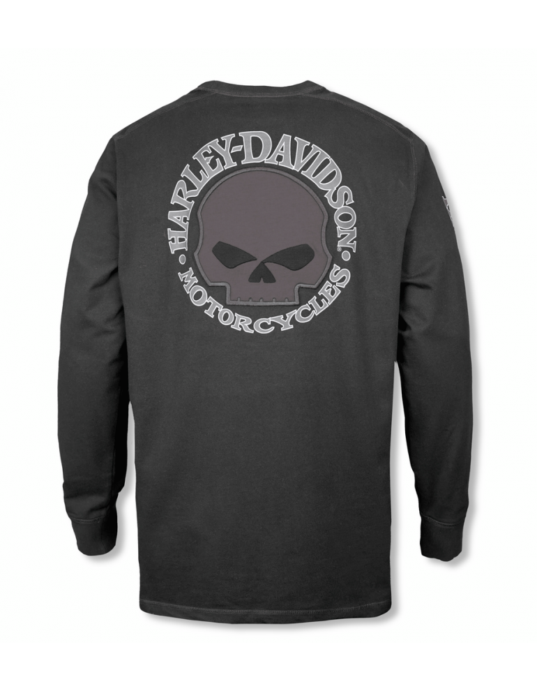 Лонгслів чоловічий Harley-Davidson TEE-KNIT,BLACK розмір L
