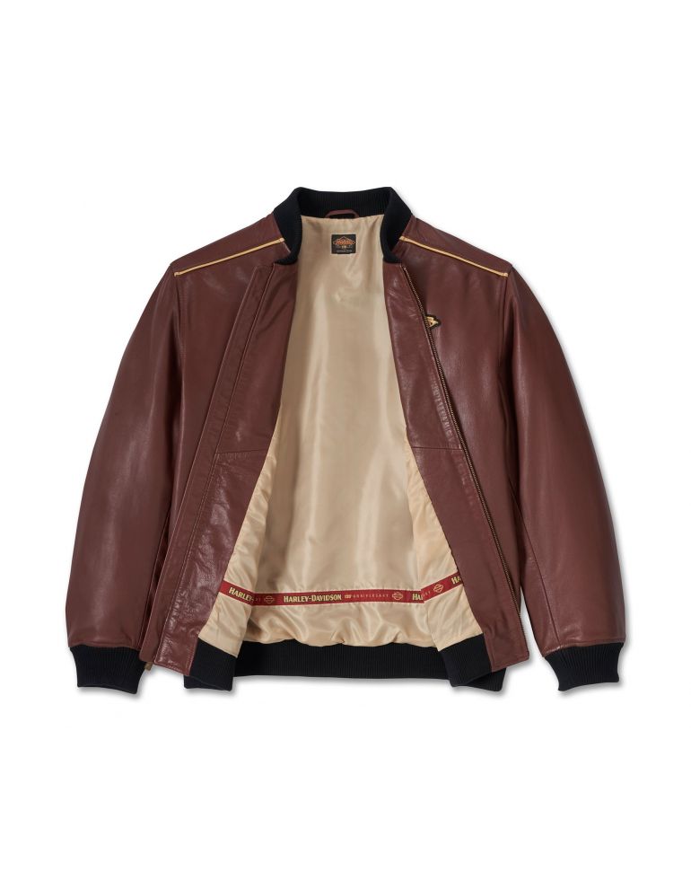 Бомбер чоловічий до 120-ти річчя HD ANNIVERSARY COLLECTION DARK RED розмір XL