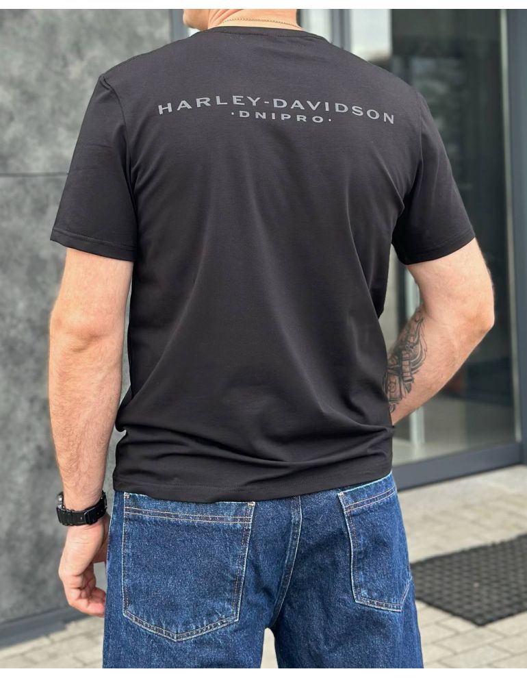 Футболка Harley-Davidson DNIPRO H-D MOTO DARK BLACK розмір L